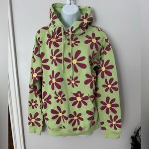 NWOT Daisy Street Green Oversized Hoodie Flower XS Brand New also fits S or M